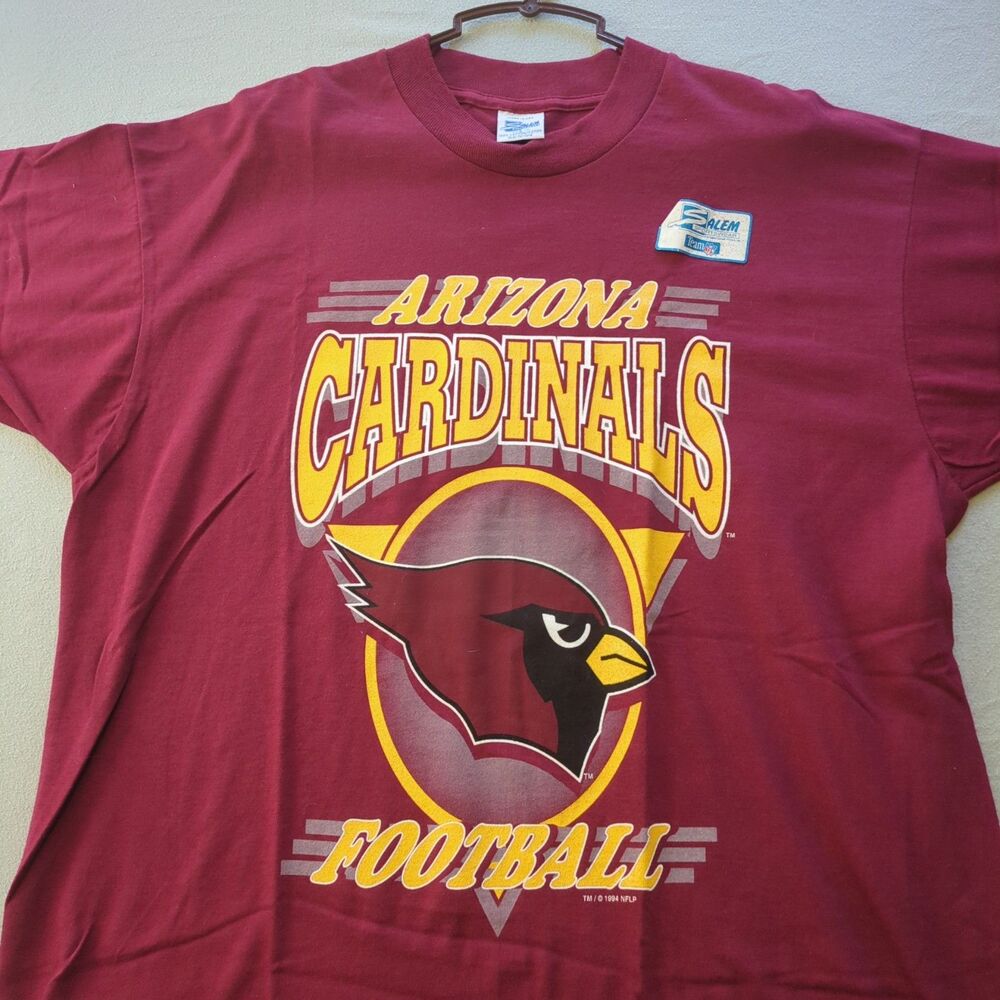 NEW Vintage 1994 Arizona Cardinals NFL Big Logo Salem Sportswear T-Shirt USA L